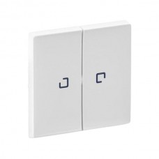 Панель лицевая Legrand 2-клавишная с подсветкой серии Valena-Life. Цвет Белый.