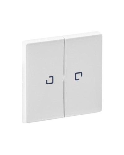 Панель лицевая Legrand 2-клавишная с подсветкой серии Valena-Life. Цвет Белый.