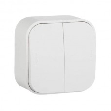 Выключатель Legrand 10 A - 250 B~ IP 20 серии Quteo. Цвет Белый.