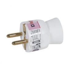 Вилка Legrand 2К+З 16A. Цвет Белый.