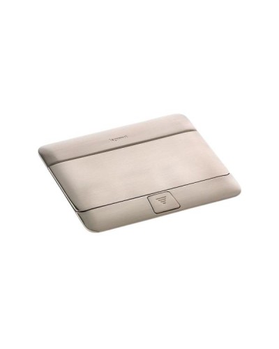 Выдвижной розеточный блок Legrand неукомплектованный - IP 40 - 4 модуля. Цвет Нержавеющая сталь.