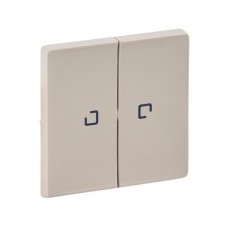 Панель лицевая Legrand 2-клавишная с подсветкой серии Valena-Life. Цвет Слоновая кость.