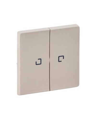 Панель лицевая Legrand 2-клавишная с подсветкой серии Valena-Life. Цвет Слоновая кость.