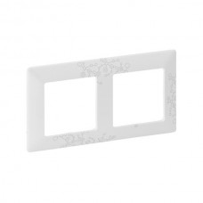 Рамка Legrand 2-поста серии Valena-Life. Цвет Эл Грей.