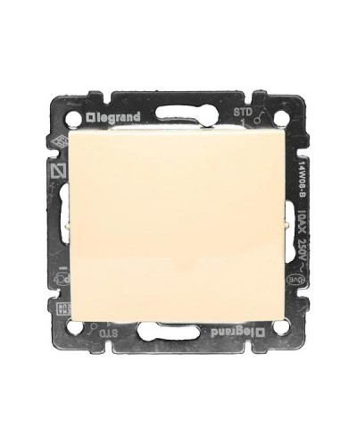 Переключатель Legrand промежуточный 10A серии Valena. Цвет Слоновая кость.