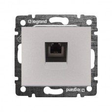Розетка RJ11 Legrand серии Valena. Цвет Алюминий.