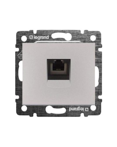 Розетка RJ11 Legrand серии Valena. Цвет Алюминий.