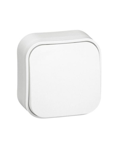 Выключатель одноклавишный Legrand 10 A - 250 B~ IP 20 серии Quteo. Цвет Белый.