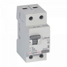 Устройство защитного отключения Legrand УЗО 2 полюса 30mA 25А 2М (AC).