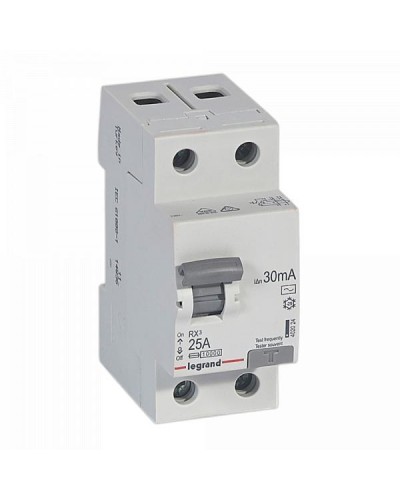 Устройство защитного отключения Legrand УЗО 2 полюса 30mA 25А 2М (AC).
