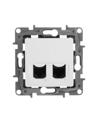 Розетка информационная Legrand Двойная RJ45 - категория 5е - UTP серии Etikaю Цвет Белый.