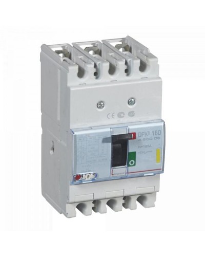 Автоматический выключатель Legrand DPX³ 160 - термомагнитный расцепитель - 16 кА - 400 В~ - 3П - 125 А. Артикул 420006