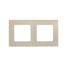 Рамка Legrand 2 поста серии Etika. Цвет Слоновая кость.