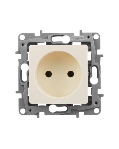 Розетка Legrand 2К - немецкий стандарт - 16 А - 250 В~ серии Etika. Цвет Слоновая кость.