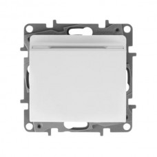 Выключатель ключ-карта Legrand с выдержкой времени и подсветкой серии Etika. Цвет Белый.