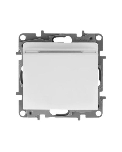Выключатель ключ-карта Legrand с выдержкой времени и подсветкой серии Etika. Цвет Белый.