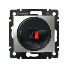 Розетка акустическая Legrand серии Valena. Цвет Алюминий.