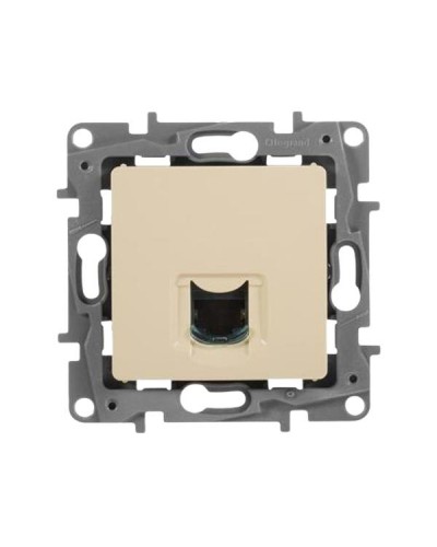 Розетка информационная Legrand RJ45 - категория 6 - UTP серии Etika. Цвет Слоновая кость.