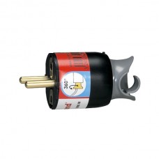 Вилка Legrand 2К+З. Цвет Черный.