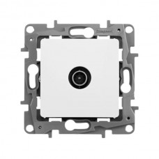 Розетка TV Legrand «звезда» - 2 дБ - 0-2400 мГц серии Etika. Цвет Белый.