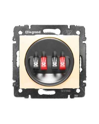 Розетка для динамиков Legrand серии Valena. Цвет Слоновая кость.