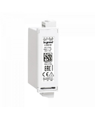Модуль Legrand 4 цифровых входа/2 релейных выхода. Артикул 422692