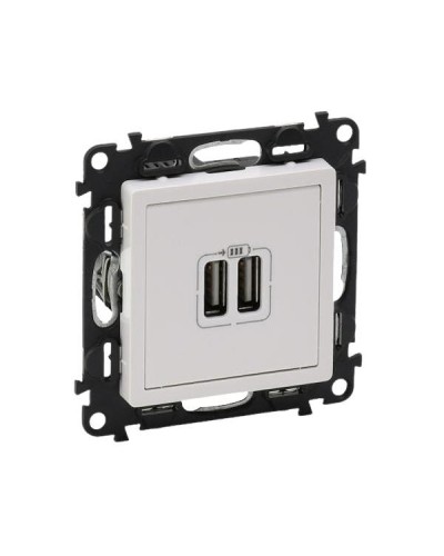 Розетка 2хUSB Legrand 2хUSB зарядка серии Valena-Life. Цвет Белый.
