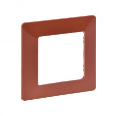 Рамка Legrand 1-пост серии Valena-Life. Цвет Терракота.