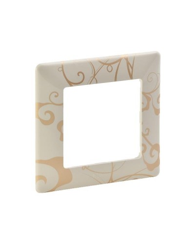 Рамка Legrand 1 пост серии Valena-Life. Цвет Ампир Бежевый.
