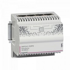 Свитч Legrand 4 выхода - 10/100 Мб - мультимедийная сеть Home Networks Classic. Артикул 413010