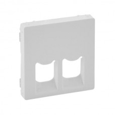 Панель лицевая Legrand розеток 2хRJ11, RJ45 серии Valena-Life. Цвет Белый.