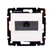 Розетка RJ45 FTP Legrand категория 6, UTP, на захватах, один выход серии Valena. Цвет Белый.