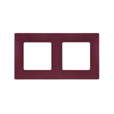 Рамка Legrand 2 поста серии Etika. Цвет Сливовый.