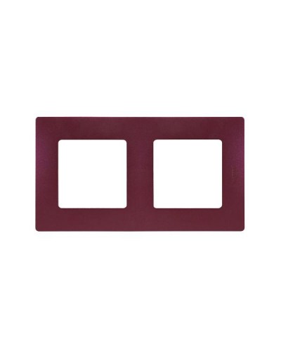 Рамка Legrand 2 поста серии Etika. Цвет Сливовый.