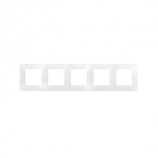Рамка Legrand 5 постов серии Etika. Цвет Белый.