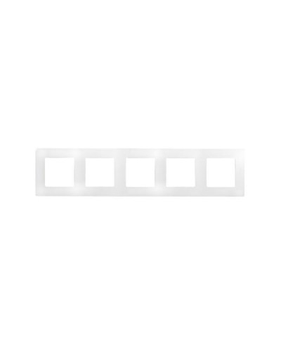 Рамка Legrand 5 постов серии Etika. Цвет Белый.