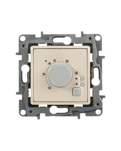 Термостат теплого пола Legrand с внешним датчиком серии Etika. Цвет Слоновая кость.