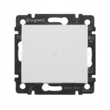 Выключатель без фиксации Legrand серии Valena. Цвет Белый.