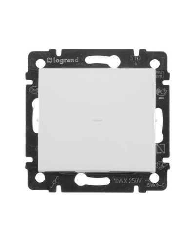 Выключатель без фиксации Legrand серии Valena. Цвет Белый.