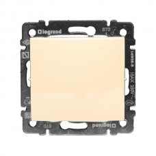 Переключатель Legrand на 2 направления одноклавишный 10A серии Valena. Цвет Слоновая кость.