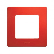 Рамка Legrand 1 пост серии Etika. Цвет Красный.