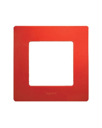 Рамка Legrand 1 пост серии Etika. Цвет Красный.