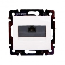 Розетка RJ45 FTP Legrand UTP, категории 5е, один выход на захватах серии Valena. Цвет Белый.