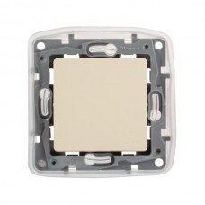 Переключатель Legrand IP44 - автоматические клеммы - 10 AX - 250 В~ серии Etika. Цвет Слоновая кость.