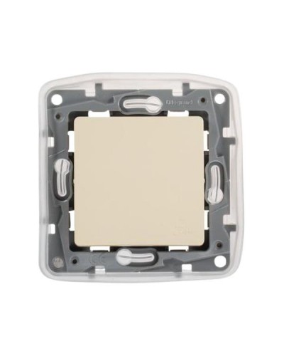 Переключатель Legrand IP44 - автоматические клеммы - 10 AX - 250 В~ серии Etika. Цвет Слоновая кость.