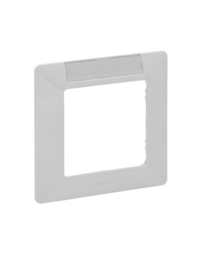 Рамка Legrand с держателем для маркировки - 1 пост серии Etika. Цвет Белый.